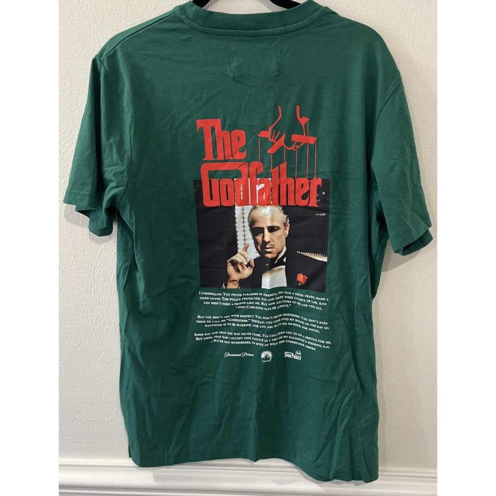 Paramount‎ The Godfather Shoe Palace Men's Adult Green Short Sleeve Tee Size Med